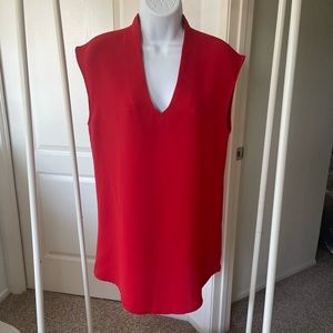 Stylenanda Monday Sunday Vneck Red Tunic Dress